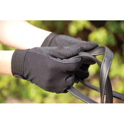 Hy5 cotton black gloves