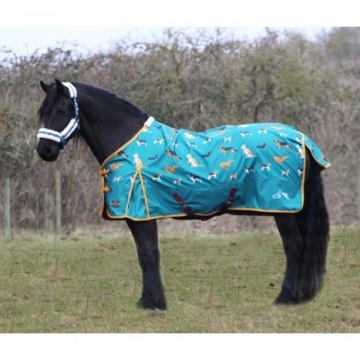 Gallop Dogs Print 100g Turnout Rug