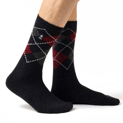 HEAT HOLDERS LITE Mens Lite Lyon Argyle socks